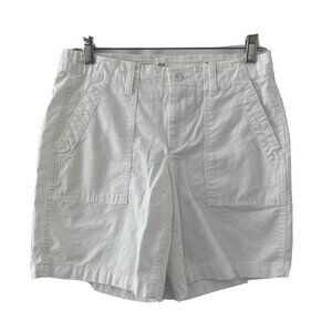 Gap Girlfriend Chino Shorts Bermuda White Size 2 Inseam 6